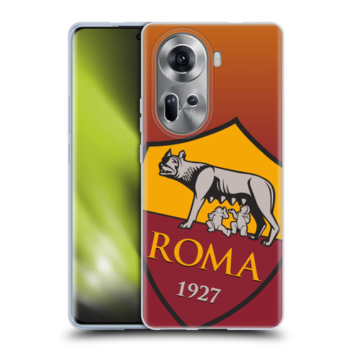 AS Roma Crest Graphics Gradient Soft Gel Case for OPPO Reno11