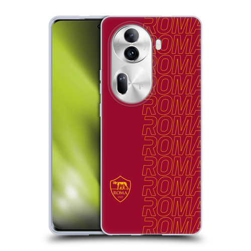 AS Roma Crest Graphics Echo Soft Gel Case for OPPO Reno11 Pro