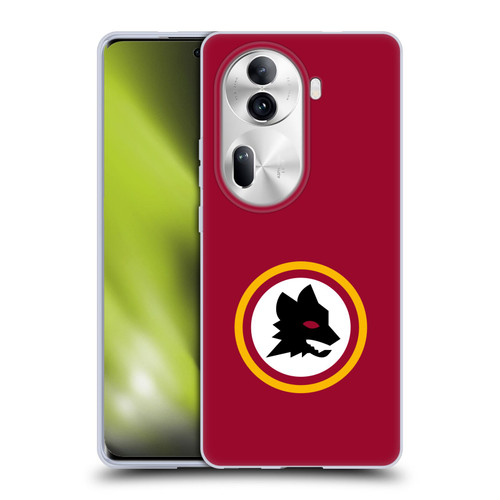 AS Roma Crest Graphics Wolf Circle Soft Gel Case for OPPO Reno11 Pro