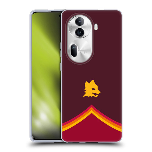 AS Roma Crest Graphics Wolf Soft Gel Case for OPPO Reno11 Pro