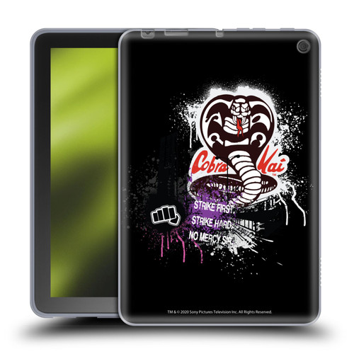 Cobra Kai Composed Art No Mercy Logo Soft Gel Case for Amazon Fire HD 8/Fire HD 8 Plus 2020