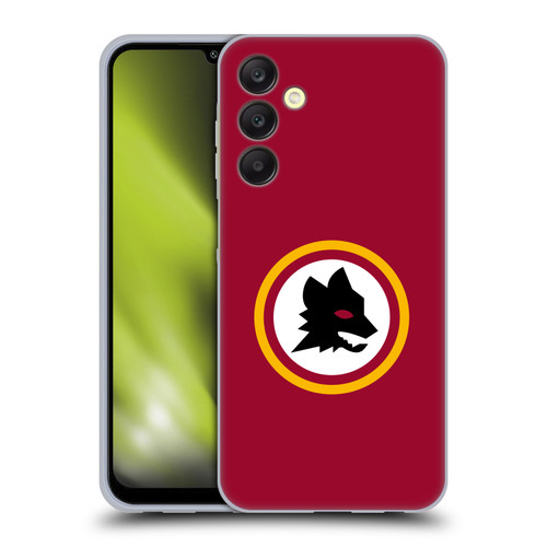 AS Roma Crest Graphics Wolf Circle Soft Gel Case for Samsung Galaxy A25 5G