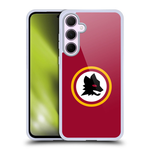 AS Roma Crest Graphics Wolf Circle Soft Gel Case for Samsung Galaxy A35 5G