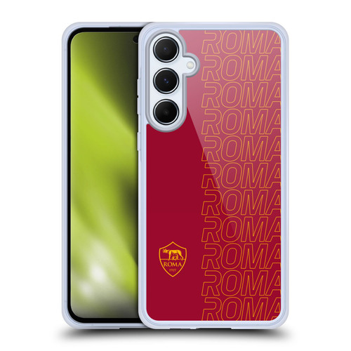 AS Roma Crest Graphics Echo Soft Gel Case for Samsung Galaxy A55 5G