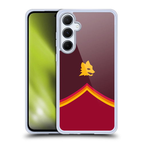 AS Roma Crest Graphics Wolf Soft Gel Case for Samsung Galaxy A55 5G