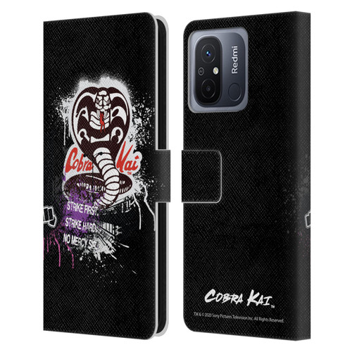 Cobra Kai Composed Art No Mercy Logo Leather Book Wallet Case Cover For Xiaomi Redmi 12C