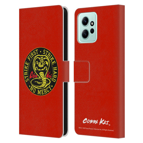 Cobra Kai Graphics Strike Logo Leather Book Wallet Case Cover For Xiaomi Redmi 12
