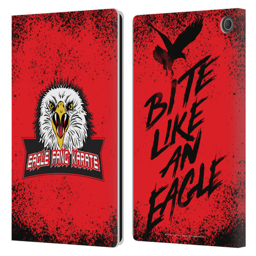 Cobra Kai Key Art Eagle Fang Logo Leather Book Wallet Case Cover For Amazon Fire Max 11 2023