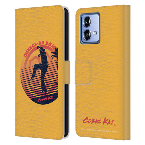 Cobra Kai Key Art Miyagi Do Logo Leather Book Wallet Case Cover For Motorola Moto G84 5G