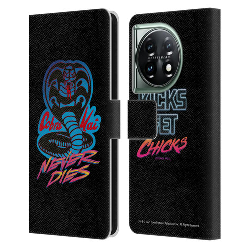 Cobra Kai Key Art Never Dies Logo Leather Book Wallet Case Cover For OnePlus 11 5G