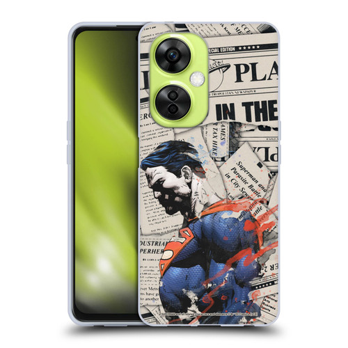 Superman DC Comics 80th Anniversary Newspaper Soft Gel Case for OnePlus Nord CE 3 Lite 5G