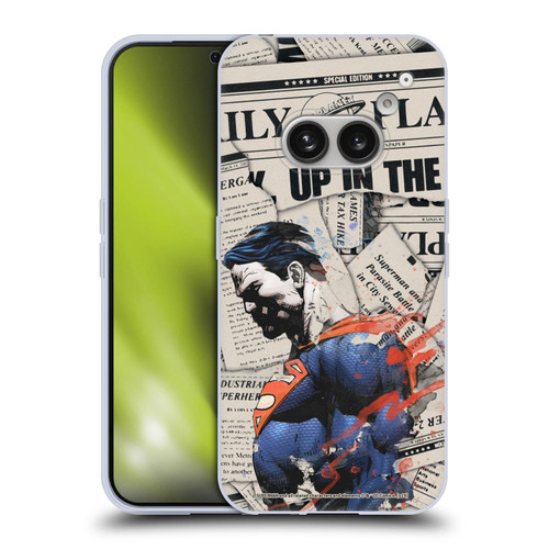 Superman DC Comics 80th Anniversary Newspaper Soft Gel Case for Nothing Phone (2a)
