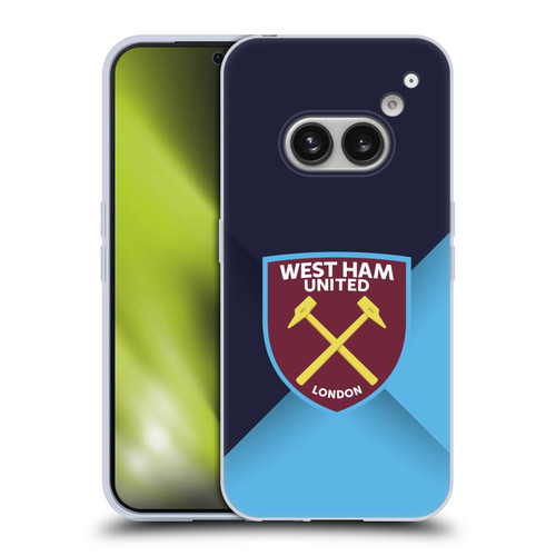 West Ham United FC Crest Blue Gradient Soft Gel Case for Nothing Phone (2a)