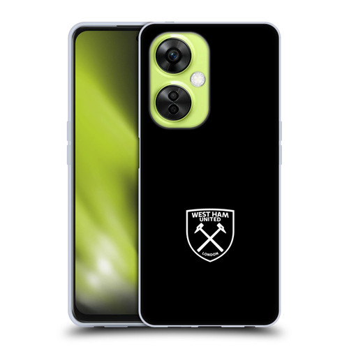 West Ham United FC Crest White Logo Soft Gel Case for OnePlus Nord CE 3 Lite 5G