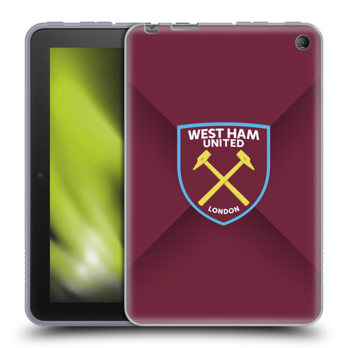 West Ham United FC Crest Gradient Soft Gel Case for Amazon Fire 7 2022