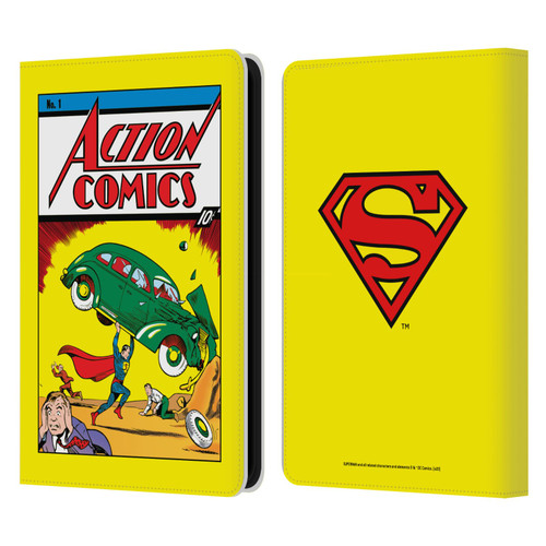 Superman DC Comics Famous Comic Book Covers Action Comics 1 Leather Book Wallet Case Cover For Amazon Kindle 11th Gen 6in 2022