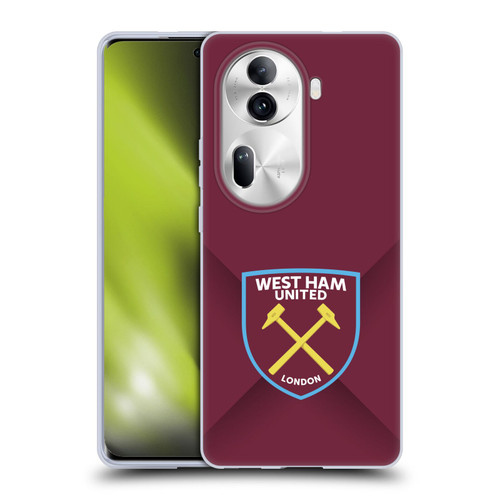 West Ham United FC Crest Gradient Soft Gel Case for OPPO Reno11 Pro