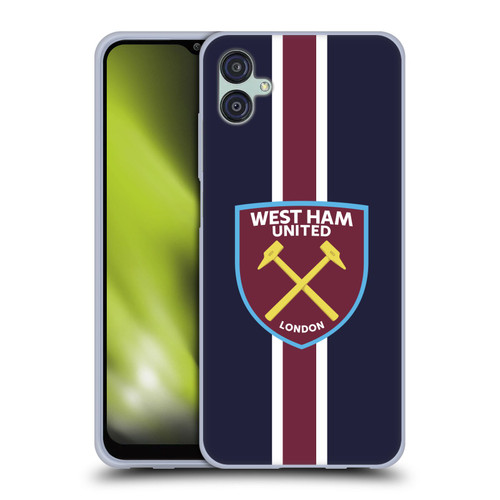 West Ham United FC Crest Stripes Soft Gel Case for Samsung Galaxy M04 5G / A04e
