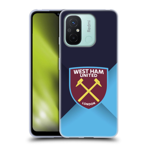 West Ham United FC Crest Blue Gradient Soft Gel Case for Xiaomi Redmi 12C