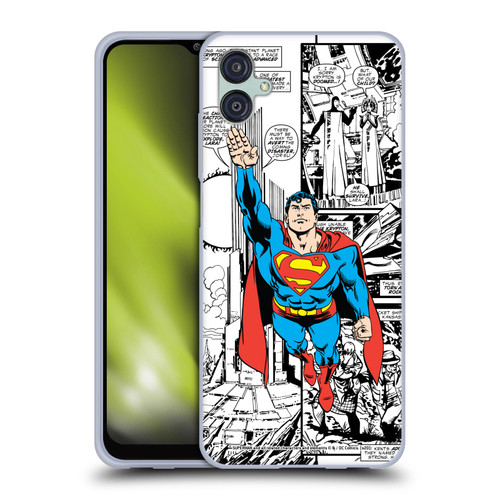 Superman DC Comics Comicbook Art Flight Soft Gel Case for Samsung Galaxy M04 5G / A04e