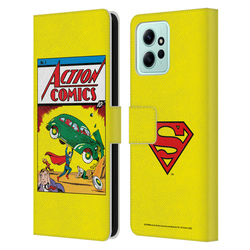 Superman DC Comics Famous Comic Book Covers Action Comics 1 Leather Book Wallet Case Cover For Xiaomi Redmi 12