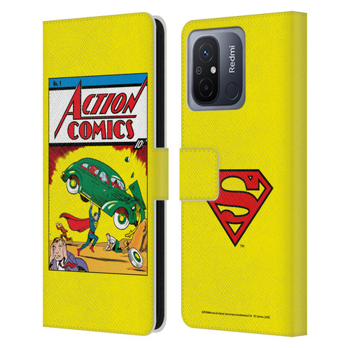 Superman DC Comics Famous Comic Book Covers Action Comics 1 Leather Book Wallet Case Cover For Xiaomi Redmi 12C