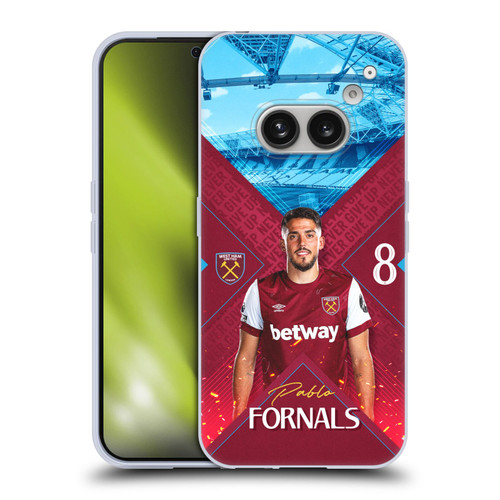 West Ham United FC 2023/24 First Team Pablo Fornals Soft Gel Case for Nothing Phone (2a)
