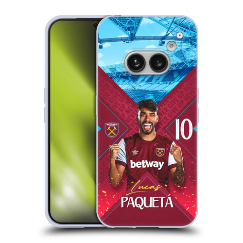 West Ham United FC 2023/24 First Team Lucas Paquetá Soft Gel Case for Nothing Phone (2a)