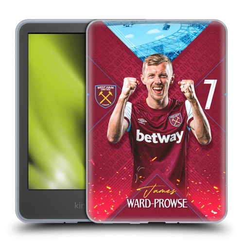 West Ham United FC 2023/24 First Team James Ward-Prowse Soft Gel Case for Amazon Kindle 11th Gen 6in 2022