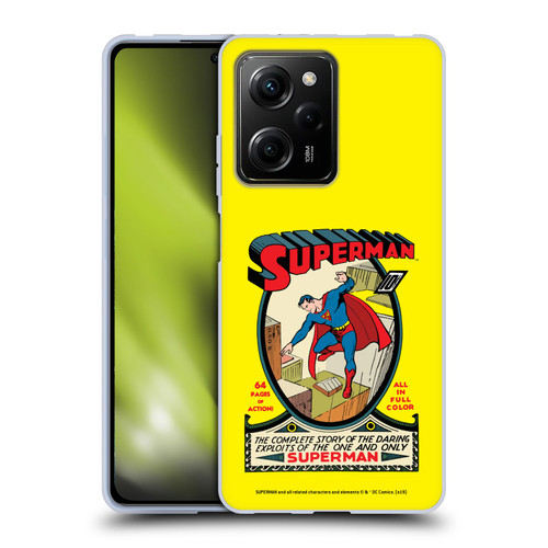 Superman DC Comics Famous Comic Book Covers Number 1 Soft Gel Case for Xiaomi Redmi Note 12 Pro 5G