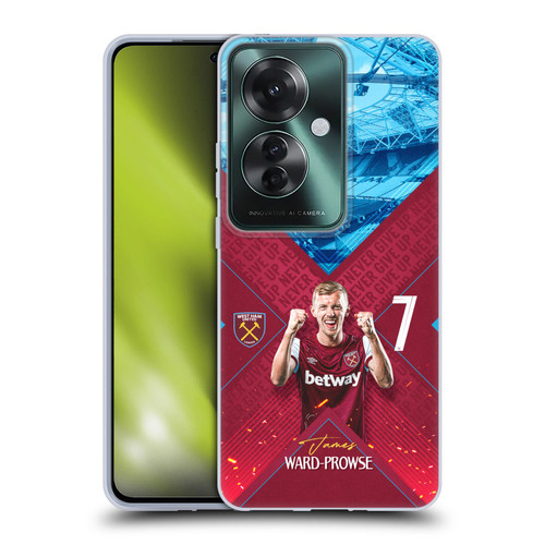 West Ham United FC 2023/24 First Team James Ward-Prowse Soft Gel Case for OPPO Reno11 F 5G / F25 Pro 5G