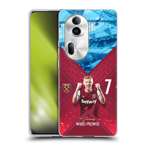 West Ham United FC 2023/24 First Team James Ward-Prowse Soft Gel Case for OPPO Reno11 Pro