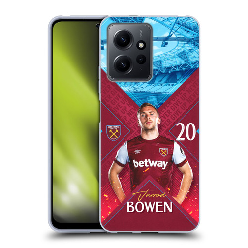 West Ham United FC 2023/24 First Team Jarrod Bowen Soft Gel Case for Xiaomi Redmi Note 12 4G