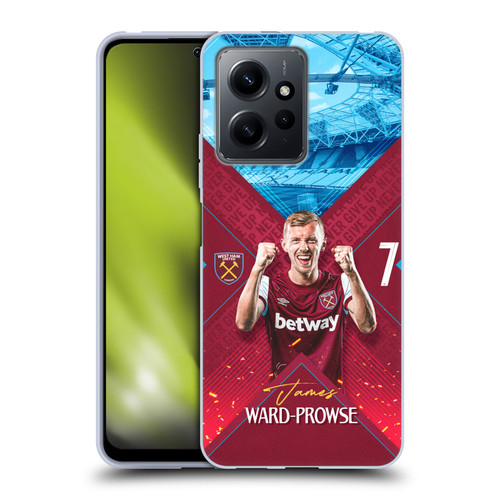 West Ham United FC 2023/24 First Team James Ward-Prowse Soft Gel Case for Xiaomi Redmi Note 12 4G