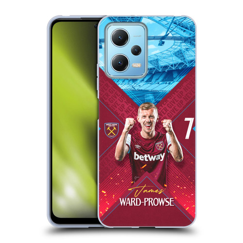 West Ham United FC 2023/24 First Team James Ward-Prowse Soft Gel Case for Xiaomi Redmi Note 12 5G