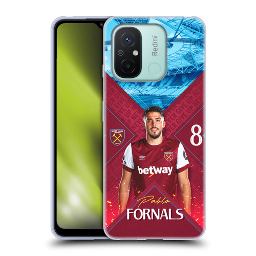 West Ham United FC 2023/24 First Team Pablo Fornals Soft Gel Case for Xiaomi Redmi 12C