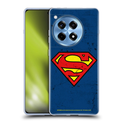Superman DC Comics Logos Distressed Look Soft Gel Case for OnePlus 12R