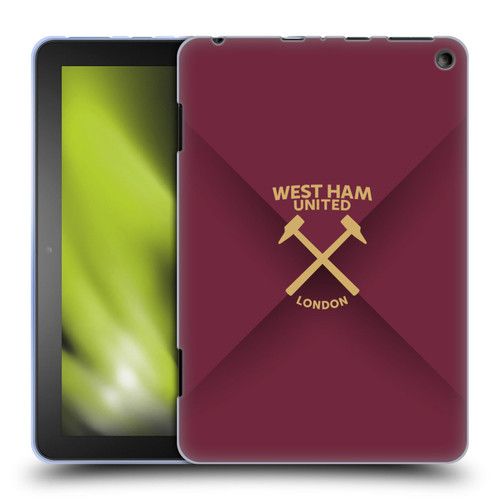 West Ham United FC Hammer Marque Kit Gradient Soft Gel Case for Amazon Fire HD 8/Fire HD 8 Plus 2020