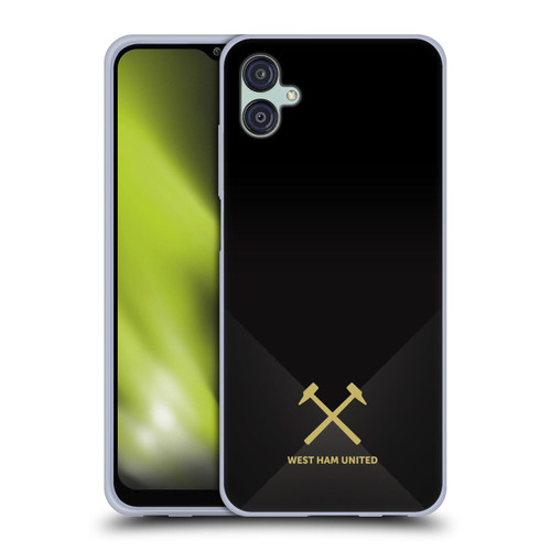 West Ham United FC Hammer Marque Kit Black & Gold Soft Gel Case for Samsung Galaxy M04 5G / A04e