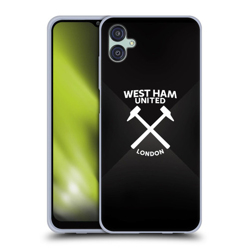 West Ham United FC Hammer Marque Kit Black & White Gradient Soft Gel Case for Samsung Galaxy M04 5G / A04e