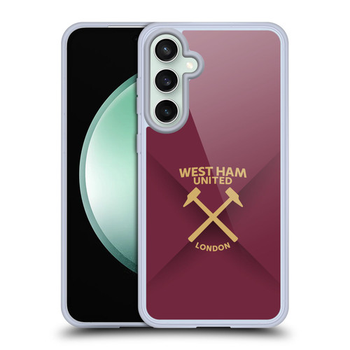 West Ham United FC Hammer Marque Kit Gradient Soft Gel Case for Samsung Galaxy S23 FE 5G