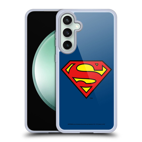 Superman DC Comics Logos Classic Soft Gel Case for Samsung Galaxy S23 FE 5G & MagSafe