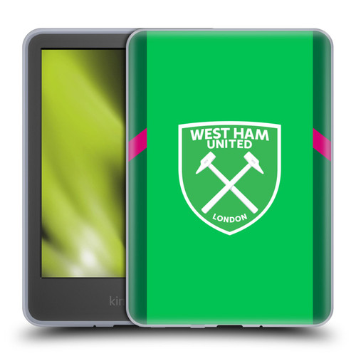 West Ham United FC 2023/24 Crest Kit Home Goalkeeper Soft Gel Case for Amazon Kindle 11th Gen 6in 2022