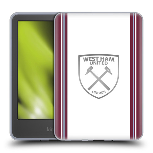 West Ham United FC 2023/24 Crest Kit Away Soft Gel Case for Amazon Kindle 11th Gen 6in 2022