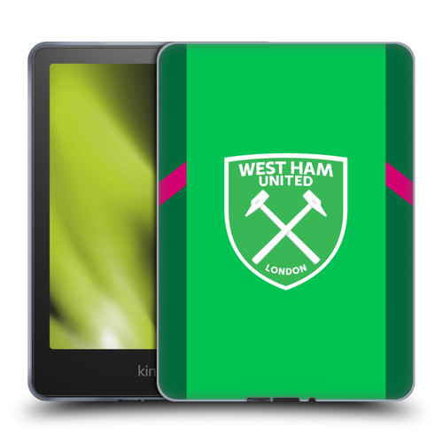 West Ham United FC 2023/24 Crest Kit Home Goalkeeper Soft Gel Case for Amazon Kindle Paperwhite 5 (2021)