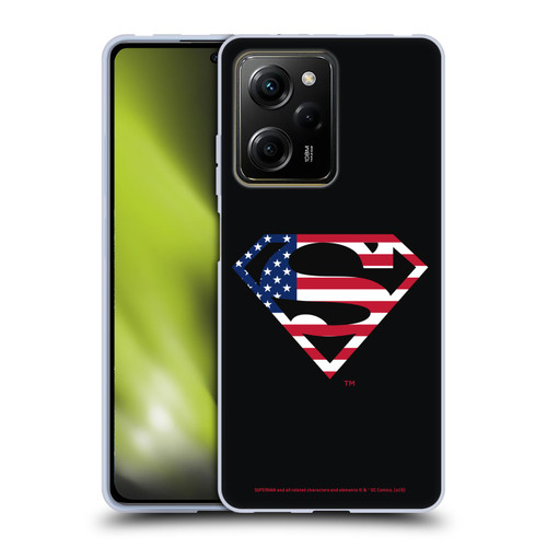 Superman DC Comics Logos U.S. Flag 2 Soft Gel Case for Xiaomi Redmi Note 12 Pro 5G