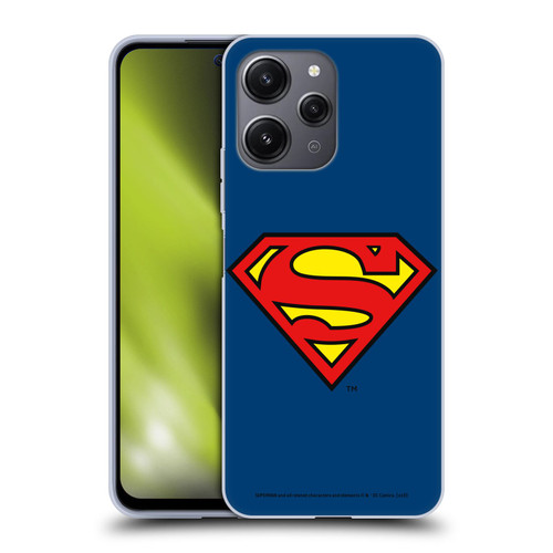 Superman DC Comics Logos Classic Soft Gel Case for Xiaomi Redmi 12