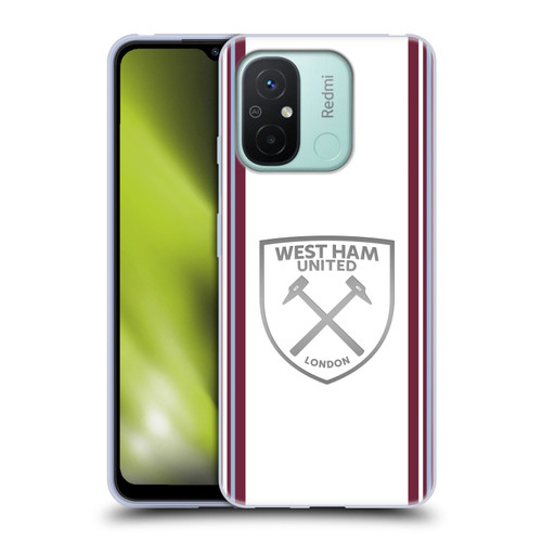 West Ham United FC 2023/24 Crest Kit Away Soft Gel Case for Xiaomi Redmi 12C