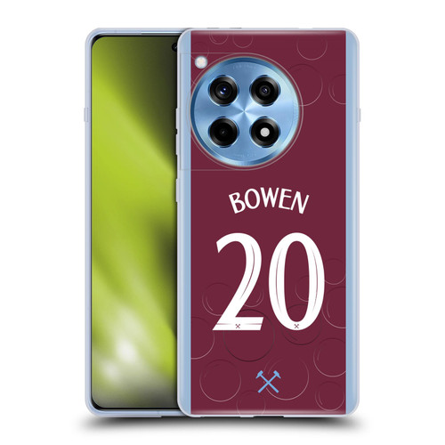 West Ham United FC 2023/24 Players Home Kit Jarrod Bowen Soft Gel Case for OnePlus 12R