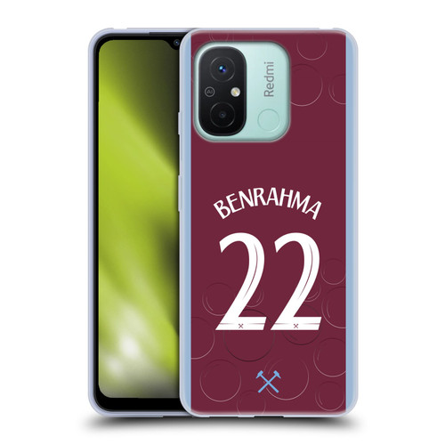 West Ham United FC 2023/24 Players Home Kit Saïd Benrahma Soft Gel Case for Xiaomi Redmi 12C